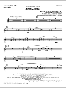 Joyful, Joyful - Alto Sax (sub. Horn) 