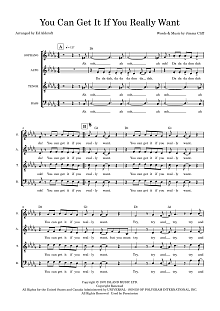 You Can Get It If You Really Want (arr. Ed Aldcroft) 