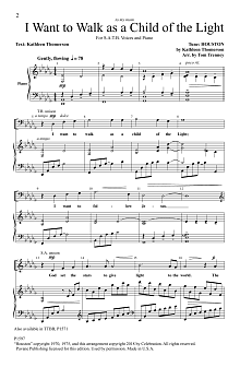I Want To Walk As A Child Of The Light (arr. Tom Trenney) 