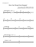 How Can I Keep from Singing (arr. Matt and Adam Podd) - Eb Alto Sax