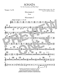 Sonata for Alto Saxophone, Op. 29 - Bb Trumpet 3