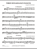 Three Renaissance Dances - Viola