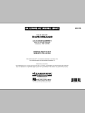I Have Dreamed - Conductor Score (Full Score)