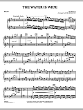 The Water Is Wide - Piano