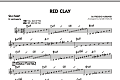 Red Clay - Bb Solo Sheet