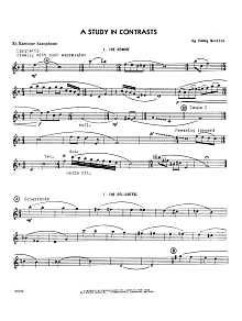 A Study In Contrasts - Eb Baritone Saxophone 