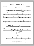 Five Little Dances - Trombone 1