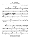 Sonata for Alto Saxophone, Op. 29 - Euphonium in Bass Clef