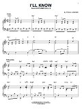 I'll Know [Jazz version] (arr. Brent Edstrom)