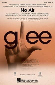 No Air (from Glee) (adapt. Alan Billingsley) 