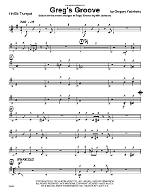 Greg's Groove - 4th Bb Trumpet 