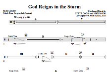 God Reigns In The Storm - Percussion 