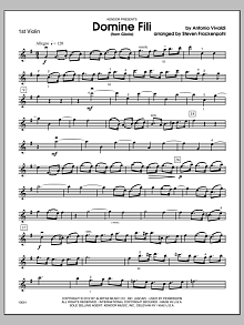 Domine Fili (from Gloria) - Violin 1 