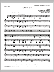 Ode To Joy (Does Not Match SATB 08752035) - Steel Drum 
